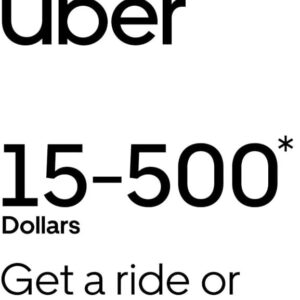 $100 Uber / Uber Eats Gift Card (1 Entry)